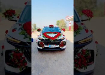 Beautiful Wedding Automotive Decorations With Fresh Flowers |#ytshorts #trending #viralshorts