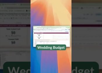 Wedding Planning Made Easy With A Spreadsheet #weddingplanning #budgeting #weddingvideo
