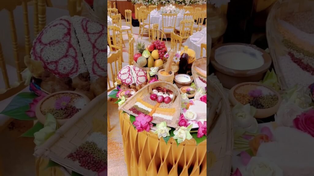 Wedding Prosperous table | kiribath decor Neranjan Flora – wedding planning – events in srilanka