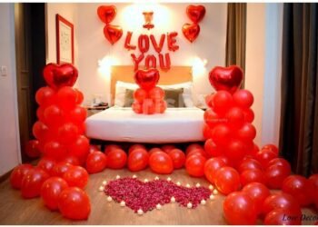 valentine's day room & table decoration ideas | room decoration for first wedding night with flowers