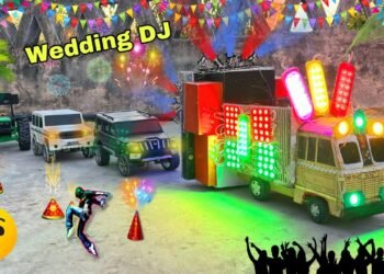 Big DJ Tata Truck loading At-Latest Home Making big wedding Dj Truck dj light dj box