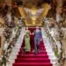 Luxury Afghan Wedding First Entrance With Green Dress.