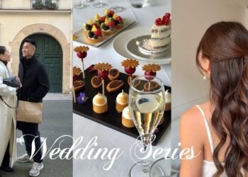 WEDDING SERIES | makeup & hair trial, menu tasting in france, wedding planning update!
