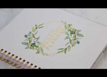 Wedding Planner & Organizer – Floral Gold Edition – Diary Engagement Gift Book – USA Version