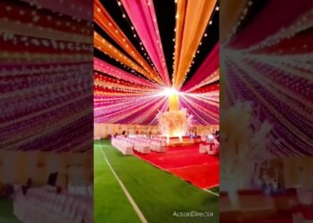 Pandal Decoration with Lights #wedding #marriageanniversary