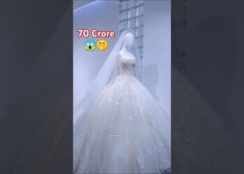 🤭😱Seventy crore lehenga worn by chinese billionaire daughter! #wedding #dress