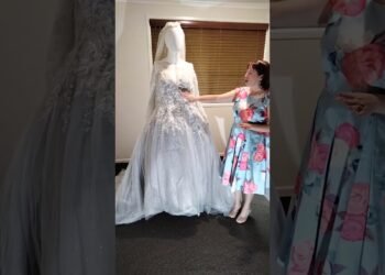 Order 560 Video 1 Silver Wedding Dress