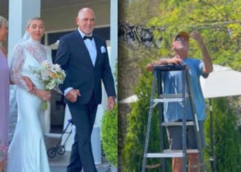Dad of Bride Transforms Backyard Into Dream Wedding Venue