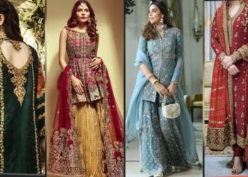 Elegant Gorgeous & Beautiful Fancy Designer Wedding Dresses Ideas For Bride Sisters Dress Designs