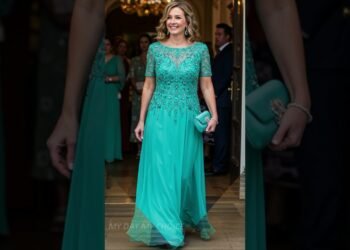 Beautiful Mother of The Bride Fancy Wedding Party Wear Dresses