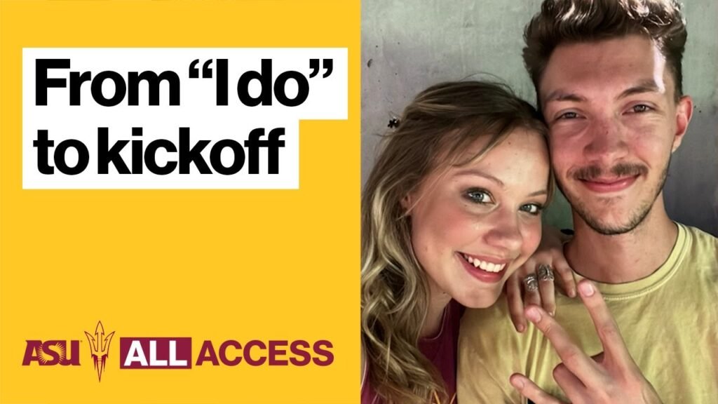 ASU All Access: Sun Devil couple brings their wedding party to the sport