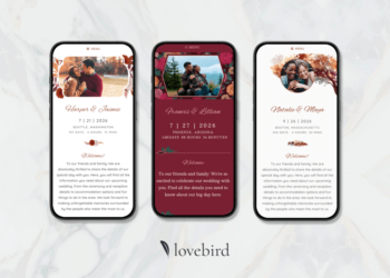 free wedding website fall templates
