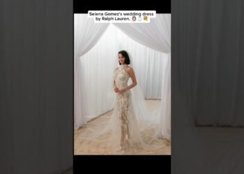 Latest photo of selena gomez in her wedding dress. 👰🏻‍♀️💐💍 #selenagomez #bride #wedding #fyp