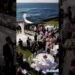 Waves during beach side Wedding venue -Ai Generated