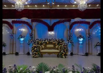 💍 Royal Wedding Setup 2025 | Luxury Stage Design by SVM Elite | Dream Decor Transformation!