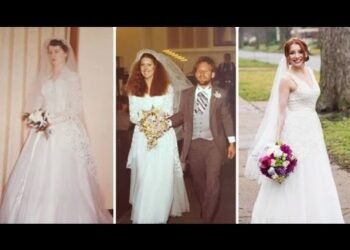 Grandpa Walks Brides Down Aisle In Same Wedding Dress for Three Generations