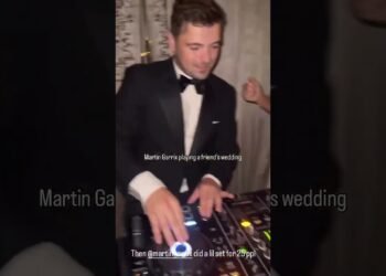 Martin Garrix playing at a friend's wedding. #martingarrix #edm #dj #wedding