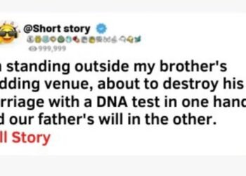 I'm standing outside my brother's wedding venue, [FULL STORY]