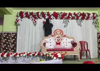 Wedding stage decoration!! How make a  Decoration works