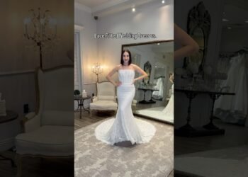 Lace Fitted vs. Lace Ball Gown Wedding Dress 👰‍♀️🤍✨