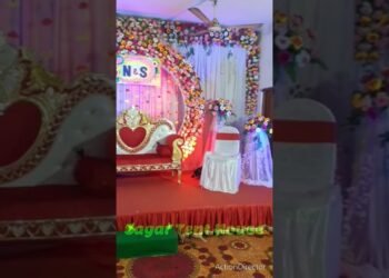 flowers Stage Background designs | #wedding #decoration