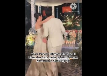 Acara Puncak Intimate Wedding El Rumi dan Syifa hadju di Tutup Dengan Pesta Kembali 4pi