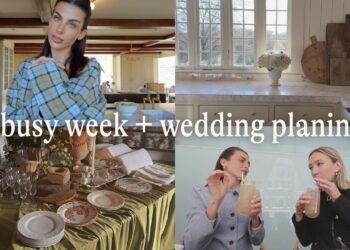 per week of life + wedding planning 🤍