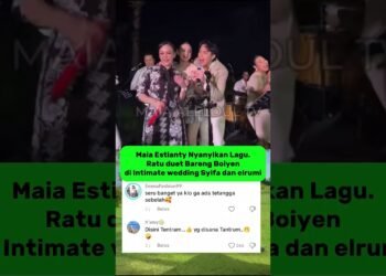 Maia Nyanyikan Lagu Ratu di Intimate wedding Syifa dan El rumi