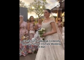 Cantik Syifa hadju Bak Cinderella Menuju Tempat Intimate Wedding Di Bali
