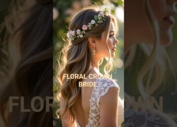 Floral Crown Bride#hairstyle #trending #viral #hair #haircut #shortvideo #shortfeed #wedding #party