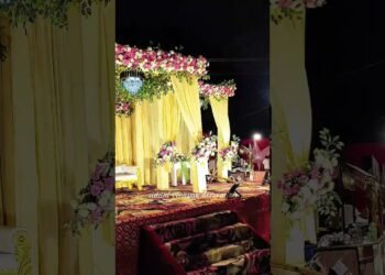 Luxury Wedding Stage Decoration 😍 | Royal Haldi & Mandap Setup | Siddhi Vinayak Decoration