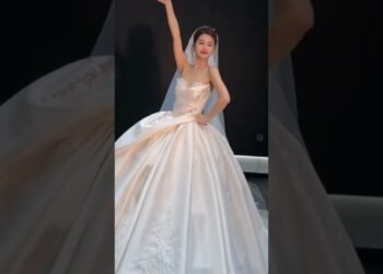 Nanjing Satin Wedding Dress ✨ Viral Diamond Satin Bridal Gown Every Girl Will Love 👑
