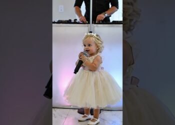 Flower Girl Took Over because the Wedding DJ 😂🎤💃