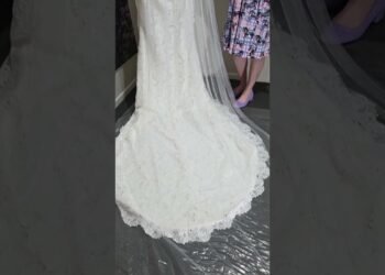 Order 616 Video 4 Lace Wedding Dress With Split