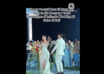 Comfortable El Rumi dan Syifa hadju Menyala para Tamu Undangan di Intimate Wedding Di Gelar di Bali