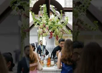 Behind The Blooms: Sarah Creates A Show-Stopping Wedding Bar Installation
