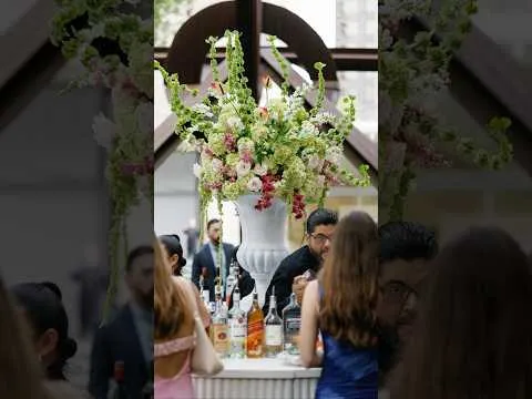 Behind The Blooms: Sarah Creates A Show-Stopping Wedding Bar Installation