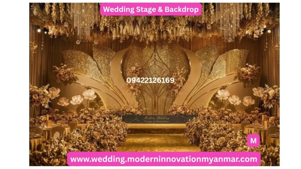 Let’s Design Your Dream Wedding Stage Today! Wedding Stage, Backdrop Desings & Fabrications Myanmar