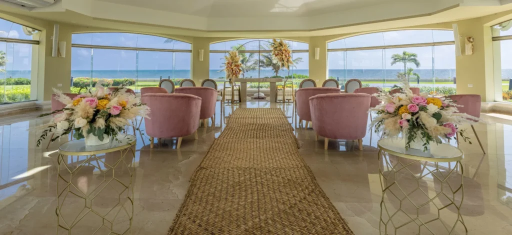 Bugambilias garden gazebo wedding venue at Moon Palace Cancun