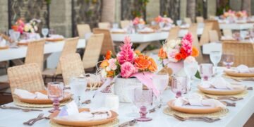 Beachfront wedding setting at Garza Blanca Los Cabos