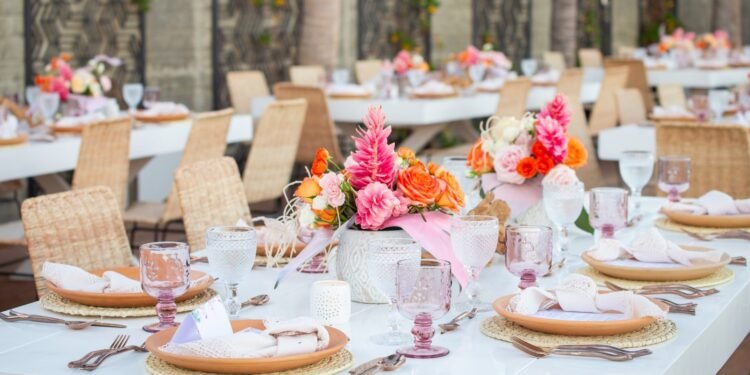 Beachfront wedding setting at Garza Blanca Los Cabos