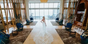 Wedding reception table setting at a Los Cabos all-inclusive resort
