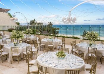 Terrace wedding reception at Grand Velas Riviera Maya