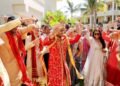 South Asian couple during their wedding ceremony at Moon Palace Cancun, photographed for WeddingPlan360