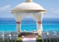 Oceanfront wedding ceremony at Marriott Cancun All-Inclusive Resort