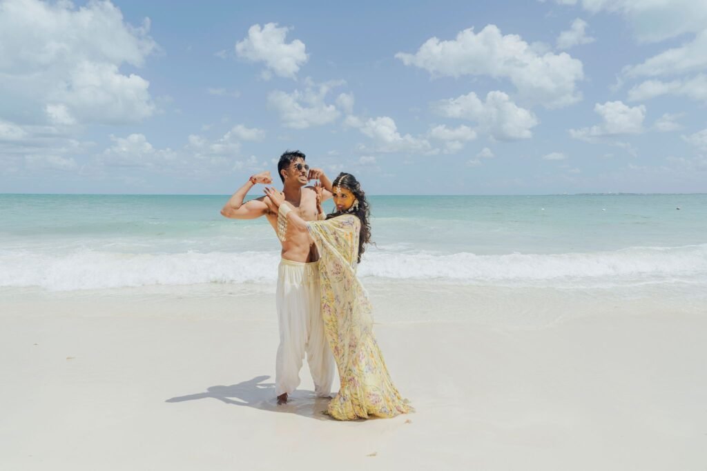 A couple on the beach at Grand Palladium Costa Mujeres