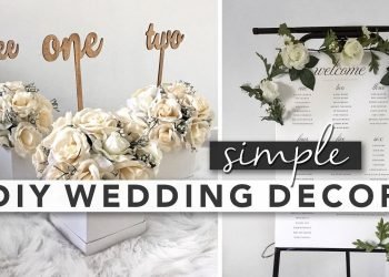 Easy DIY Wedding Decor | Centerpieces, Signs, Party Favours