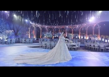 Months To Construct This Winter Wonderland Wedding !