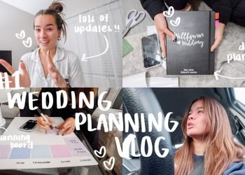 WEDDING PLANNING VLOG PT. 1 (sticky note board, DIY planner, guest list, engagement shoot outfits)