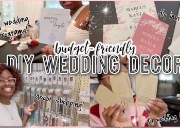 DIY WEDDING DECOR ON A BUDGET!????| DIY Invitations, Table Decor, Wedding Favors + Shop with Me & HAUL